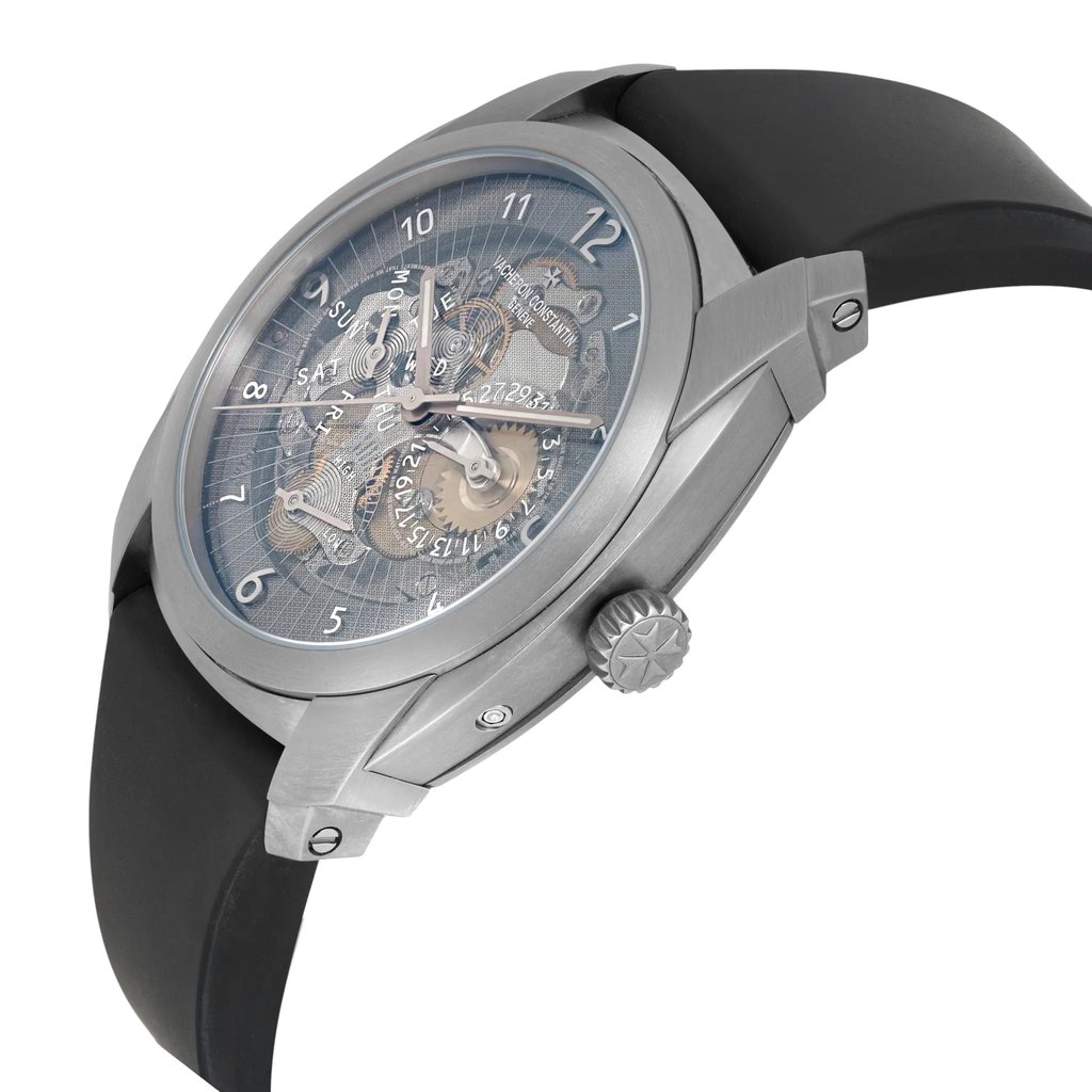 View Of Crown Facing Side Of Vacheron Constantin 85050/000T-49241 {Case Material} Watch Pre Owned Condition