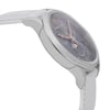 An image of a Wristwatch by Maurice Lacroix. This Unworn item is designed for Unisex Adult, featuring a Dress/Formal style. It has a Quartz movement and an Analog display with a Gray dial color. The indices include 12-Hour Dial,Arabic Numerals. The band is made of Leather and the case is made of Stainless Steel. The watch has a Round shape with a case size of 38 mm and a case thickness of 10 mm.