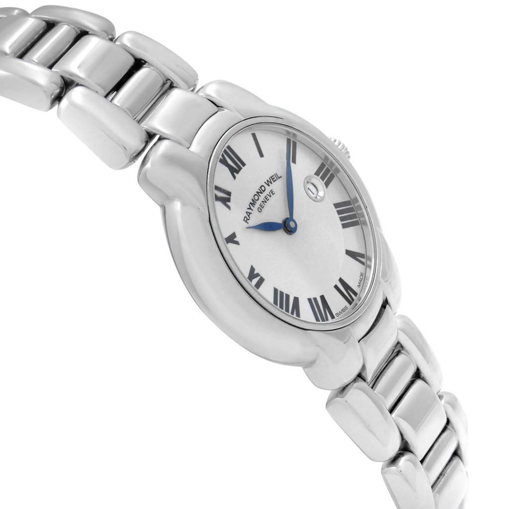 View Of Opposite Crown Facing Side Of RAYMOND WEIL 5229-ST-01659 Stainless Steel Watch Pre Owned Condition