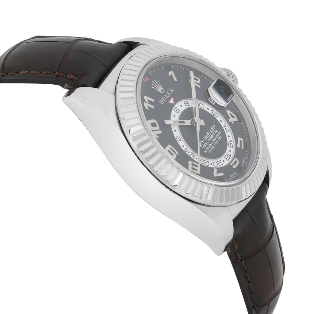 View Of Opposite Crown Facing Side Of Rolex 326139 Stainless Steel Watch Pre Owned Condition