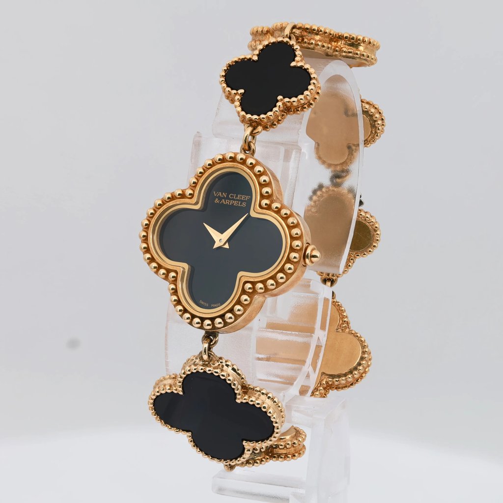 2nd image of Van Cleef & Arpels Vintage Alhambra Wristwatch, PreOwned condition