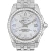 Up Close Front Facing Picture Of Breitling A7433053/A779-376A Stainless Steel Watch Unworn Condition