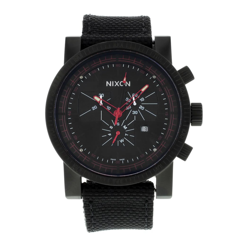 Front Full View Of Nixon A079001-00 Stainless Steel Watch Display Model Condition {Product Condition}