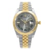 Front Full View Of Rolex 126303-SLTRJ Stainless Steel Watch Unworn Condition {Product Condition}