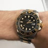 Front Full View Of Rolex 116713LN Stainless Steel Watch Pre Owned Condition {Product Condition}