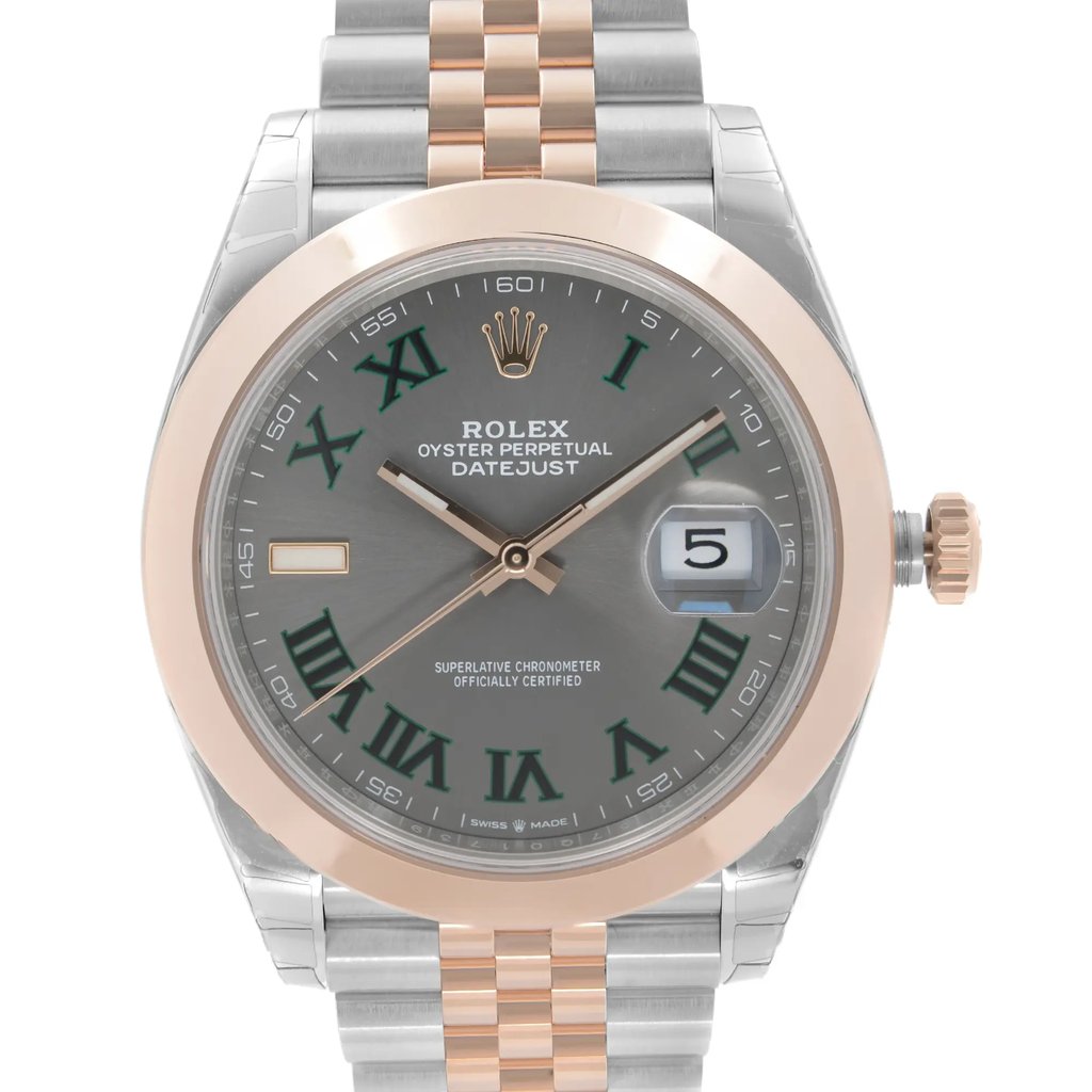 Up Close Front Facing Picture Of Rolex 126301 Stainless Steel Watch New Condition