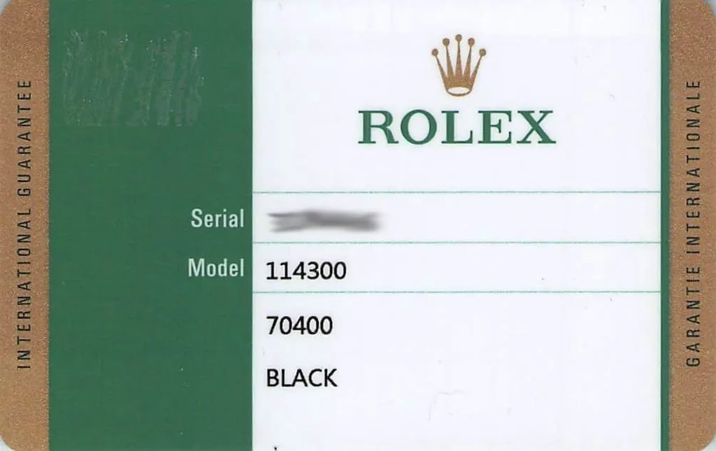  Full View Box And Documents For Rolex 114300BKSO Without watch In The Image 
