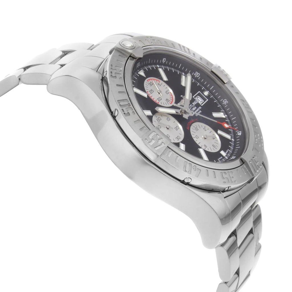 View Of Opposite Crown Facing Side Of Breitling A1337111/BC29-168A Stainless Steel Watch Pre Owned Condition