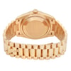 Back View Of Solid Back Case And Closed Yellow Gold Band Of Rolex 128238 Watch Pre Owned Condition