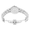 Back View Of Solid Back Case And Open Stainless Steel Band Of RAYMOND WEIL 5235-ST-01659 Watch Pre Owned Condition