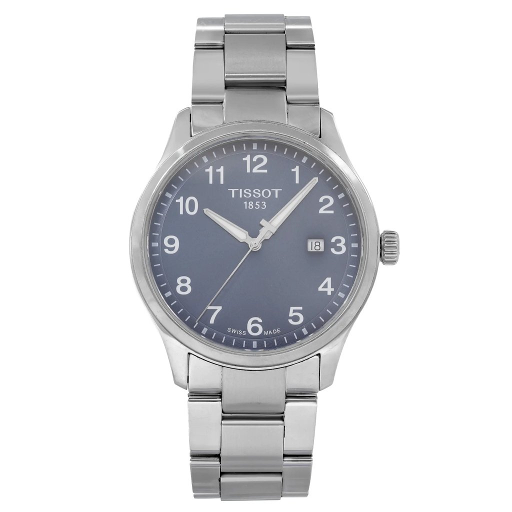 Front Full View Of Tissot T116.410.11.047.00 Stainless Steel Watch Pre Owned Condition Good