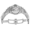 Back View Of Exhibition Back Case And Open Stainless Steel Band Of OMEGA 123.10.38.22.01.001 Watch Pre Owned Condition
