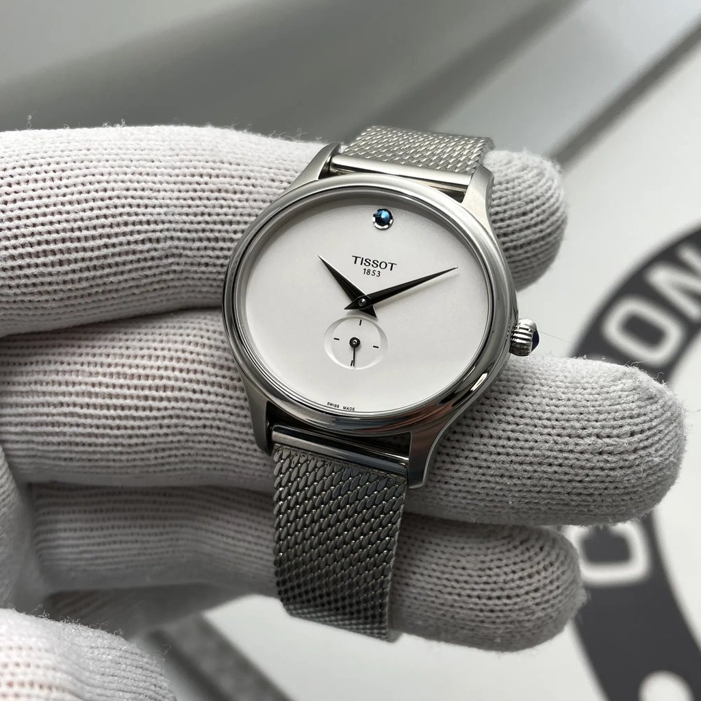 Front Full View Of Tissot T103.310.11.031.00 Stainless Steel Watch Display Model Condition {Product Condition}