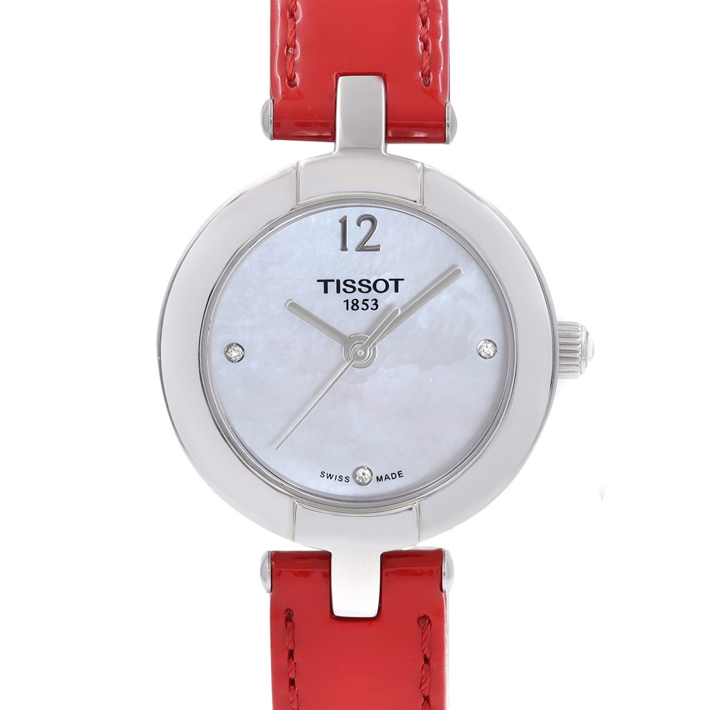 Up Close Front Facing Picture Of Tissot T084.210.16.116.00 Stainless Steel Watch New With Defects Condition