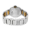 Back View Of Screwback Back Case And Closed Stainless Steel,Gold Band Of Cartier W69008Z3 Watch Pre Owned Condition