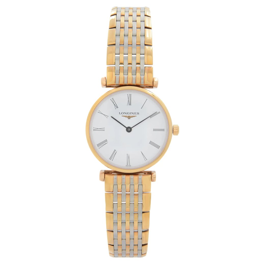 Front Full View Of Longines L4.209.1.91.7 Stainless Steel Watch New With Defects Condition {Product Condition}