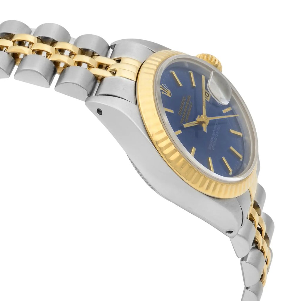 View Of Opposite Crown Facing Side Of Rolex 69173 Stainless Steel Watch Pre Owned Condition