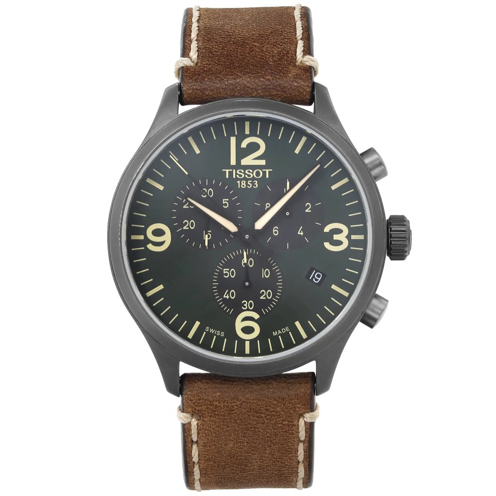 Front Full View Of Tissot T1166173609700 Stainless Steel Watch Pre Owned Condition Excellent