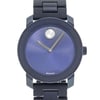 Up Close Front Facing Picture Of Movado 3600444 Stainless Steel Watch Pre Owned Condition