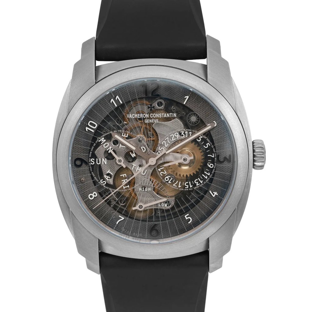 Front Full View Of Vacheron Constantin 85050/000T-49241 {Case Material} Watch Pre Owned Condition Good