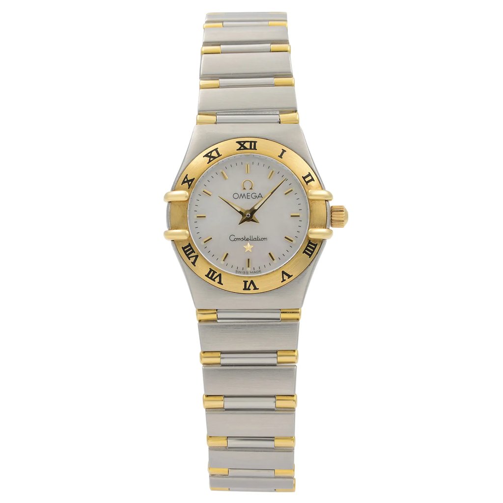 Front Full View Of OMEGA 1362.70.00 Stainless Steel Watch Pre Owned Condition {Product Condition}