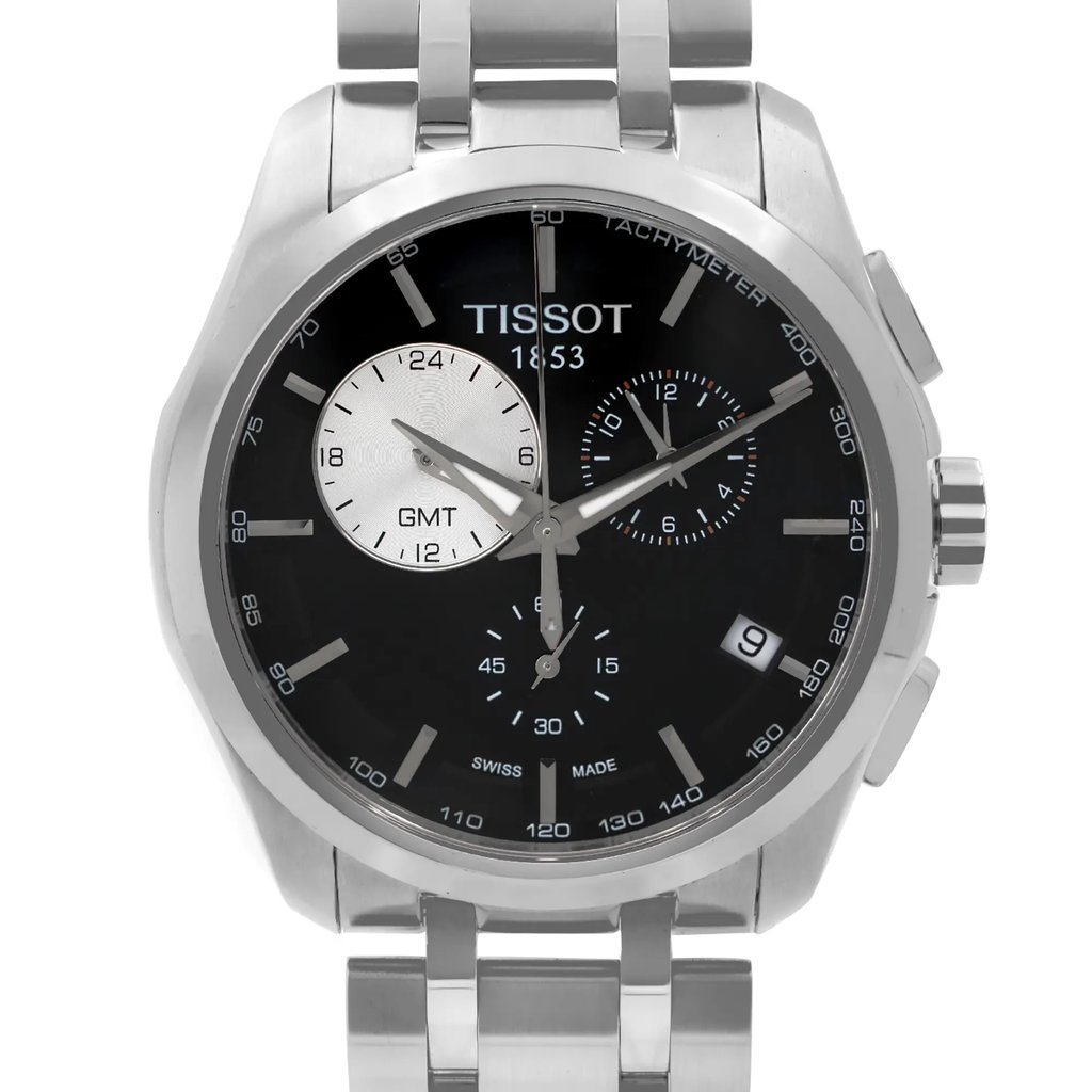 Up Close Front Facing Picture Of Tissot T035.439.11.051.00 Stainless Steel Watch New Without Tags Condition