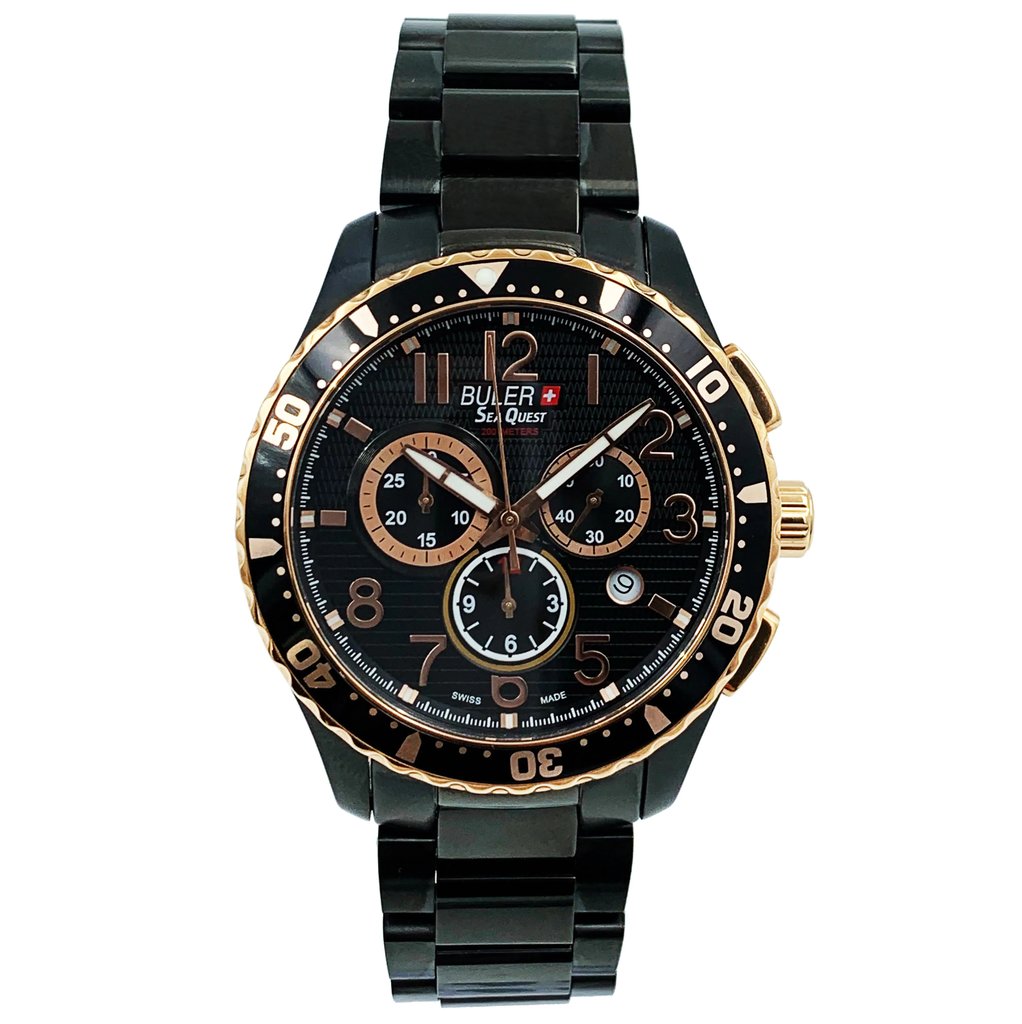 Front Full View Of Buler 37141 Stainless Steel Watch Display Model Condition {Product Condition}