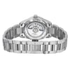 An image of a Wristwatch by Longines. This Display Model item is designed for Women, featuring a Dress/Formal style. It has a Mechanical (Automatic) movement and an Analog display with a Silver dial color. The indices include 12-Hour Dial,Arabic Numerals,Stick Indexes. The band is made of Stainless Steel and the case is made of Stainless Steel. The watch has a Round shape with a case size of 29.5 mm and a case thickness of 10 mm.