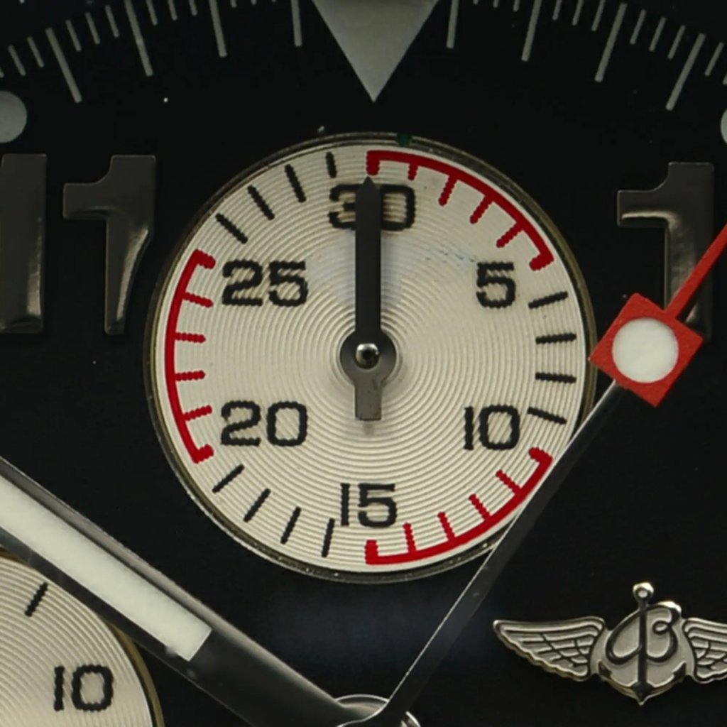 Up Close Front Facing Picture Of Breitling A1337011/B973 Stainless Steel Watch Pre Owned Condition