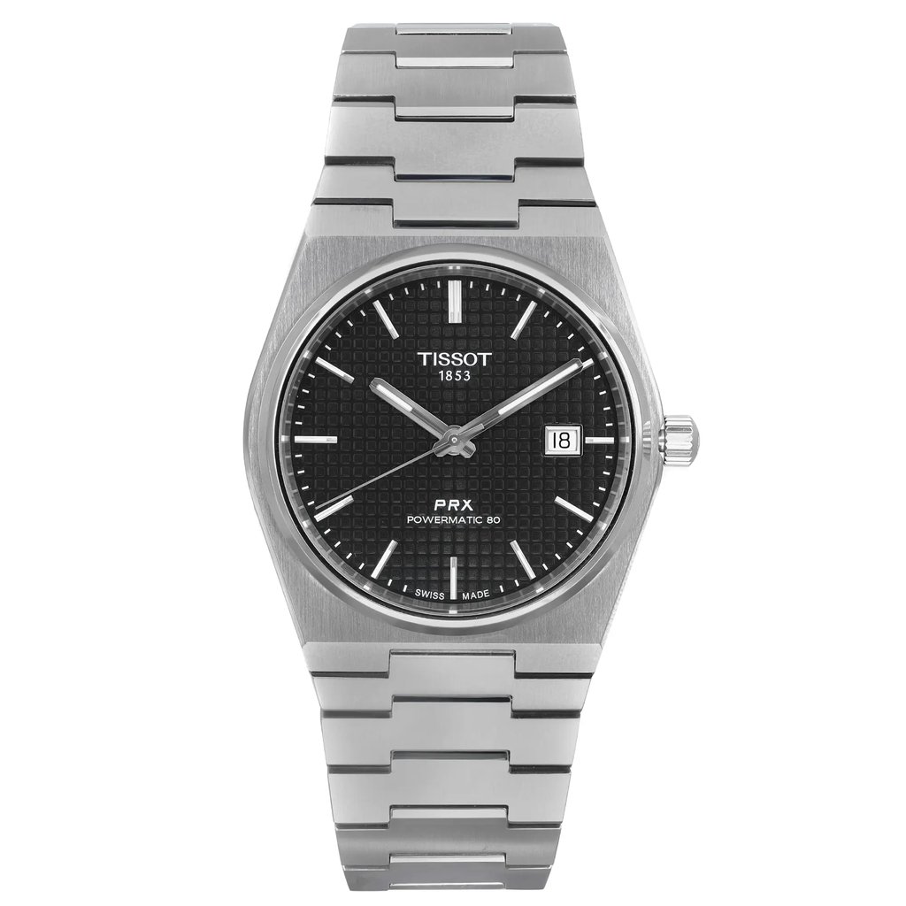 Front Full View Of Tissot T137.407.11.051.00 Stainless Steel Watch Display Model Condition Excellent