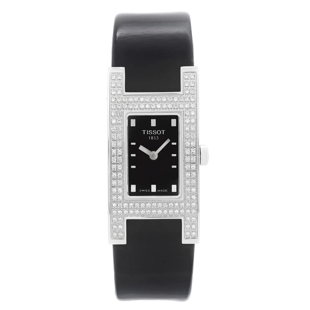 Front Full View Of Tissot T11.1.425.51 Stainless Steel Watch Display Model Condition {Product Condition}