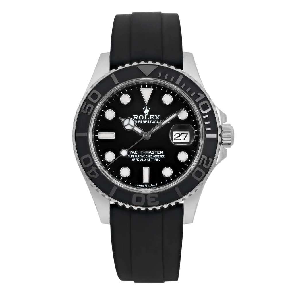 Front Full View Of Rolex 226659 White Gold Watch Pre Owned Condition Excellent