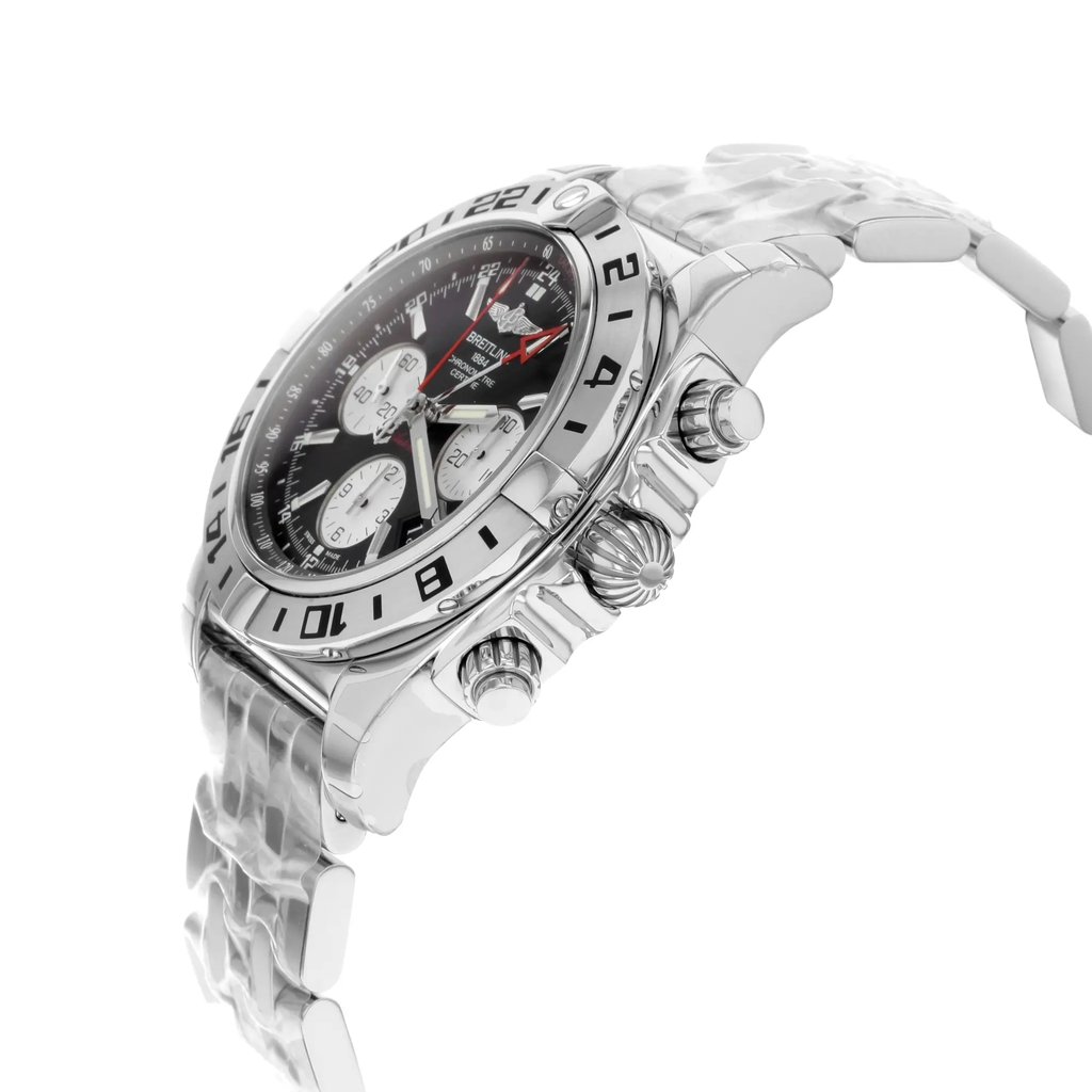 View Of Crown Facing Side Of Breitling AB0420B9/BB56-375A Stainless Steel Watch Unworn Condition