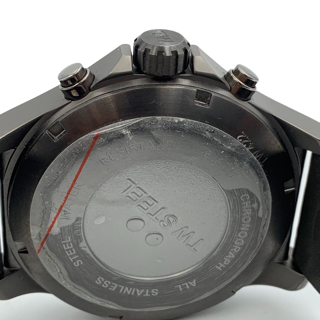 Back View Of {Caseback} Back Case And Closed {Band Material} Band Of TW Steel TW422 Watch Pre Owned Condition