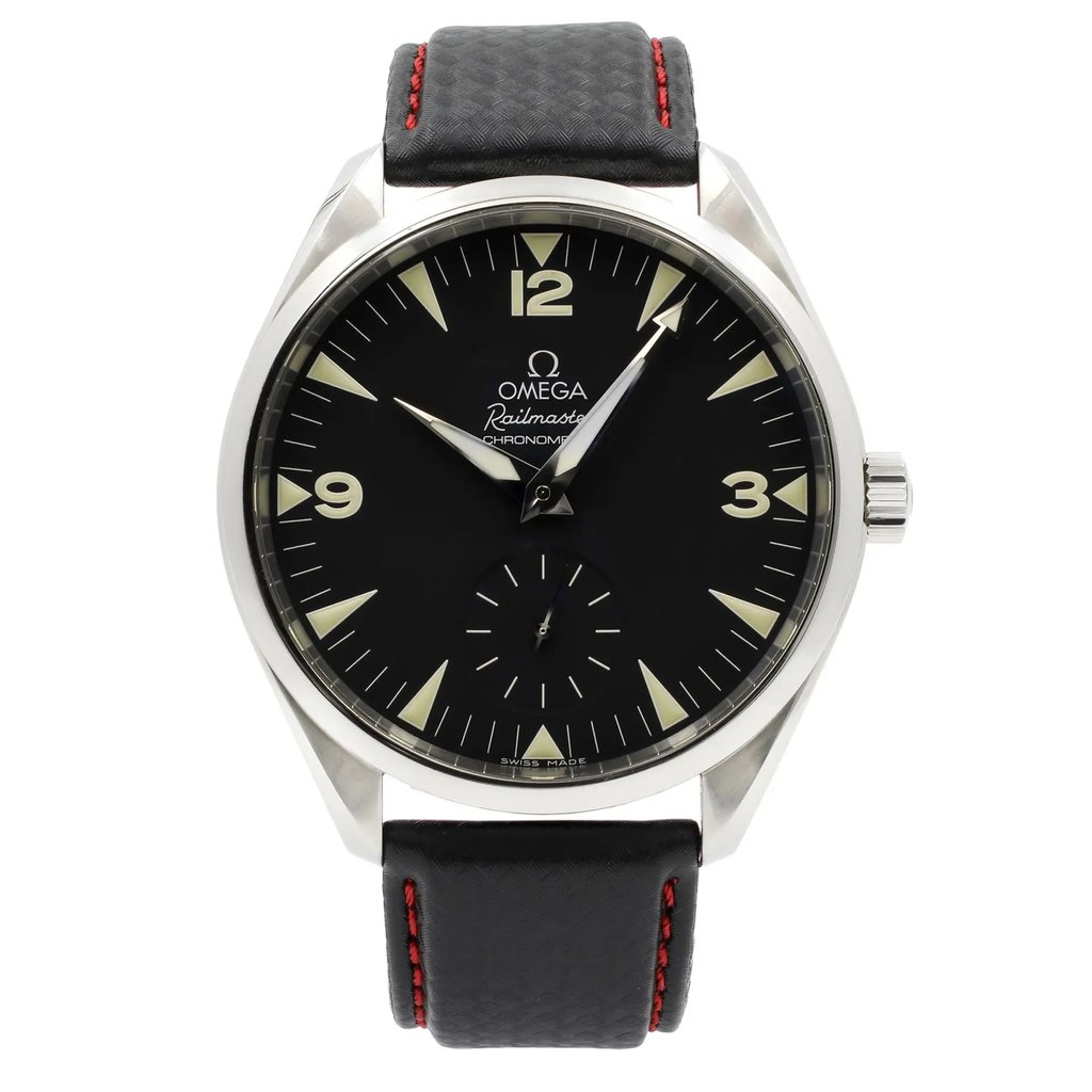 Front Full View Of OMEGA 2806.52.37 Stainless Steel Watch Pre Owned Condition {Product Condition}