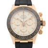 Up Close Front Facing Picture Of Rolex 116515LN Rose Gold Watch Pre Owned Condition