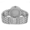 Back View Of Snap Back Case And Closed Stainless Steel Band Of Movado 0607057 Watch Pre Owned Condition