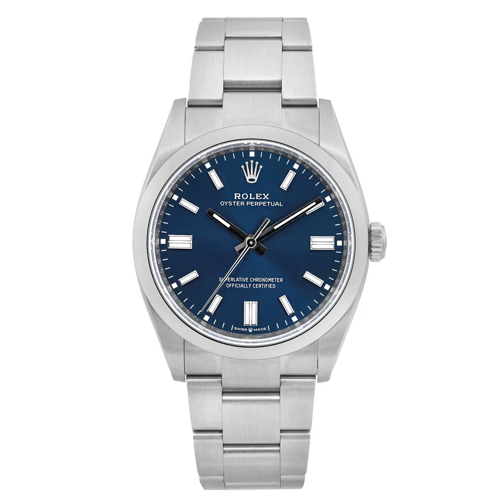 Front Full View Of Rolex 126000 Stainless Steel Watch New Condition {Product Condition}