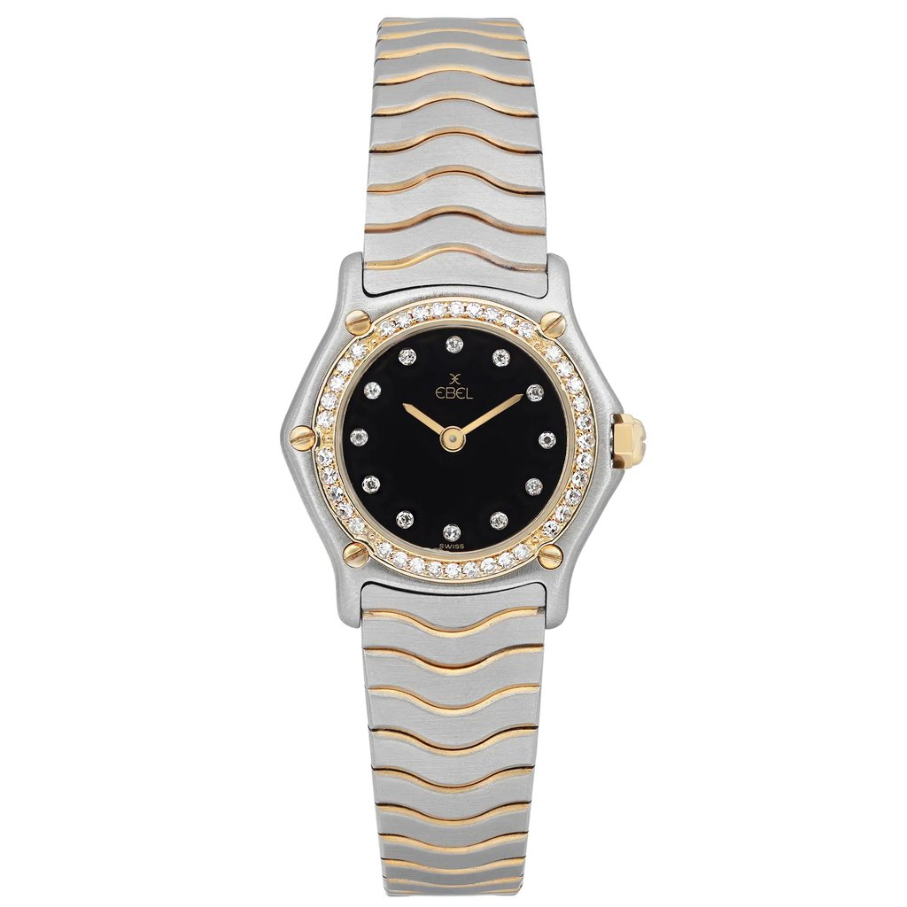Front Full View Of EBEL 1057902 Stainless Steel Watch Pre Owned Condition Excellent