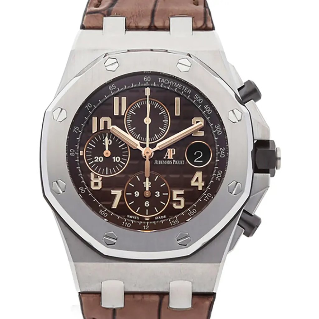 Up Close Front Facing Picture Of Audemars Piguet 26470st.oo.a820cr.01 Stainless Steel Watch Unworn Condition