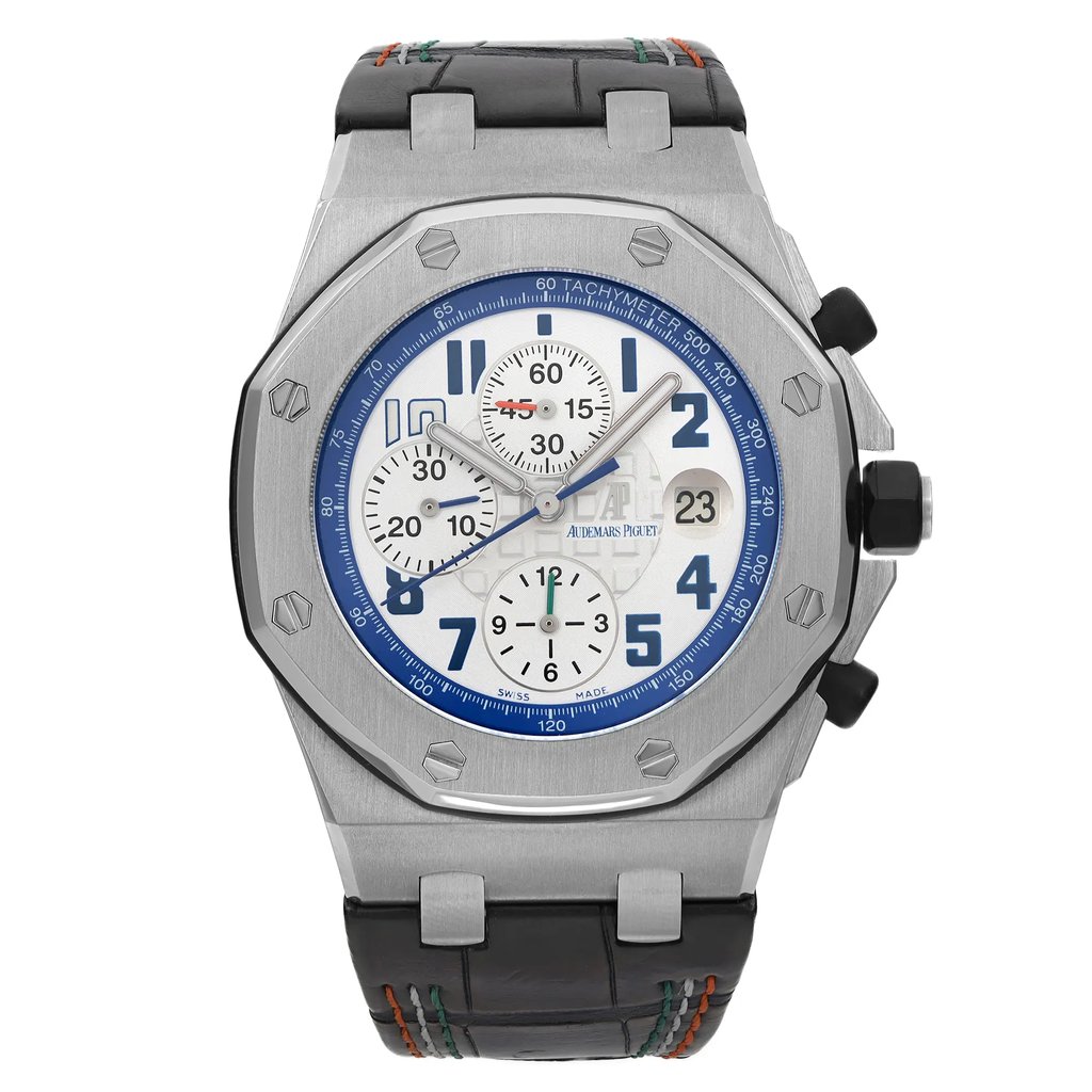 Front Full View Of Audemars Piguet 26182ST.OO.D018CR.01 Stainless Steel Watch Pre Owned Condition Excellent