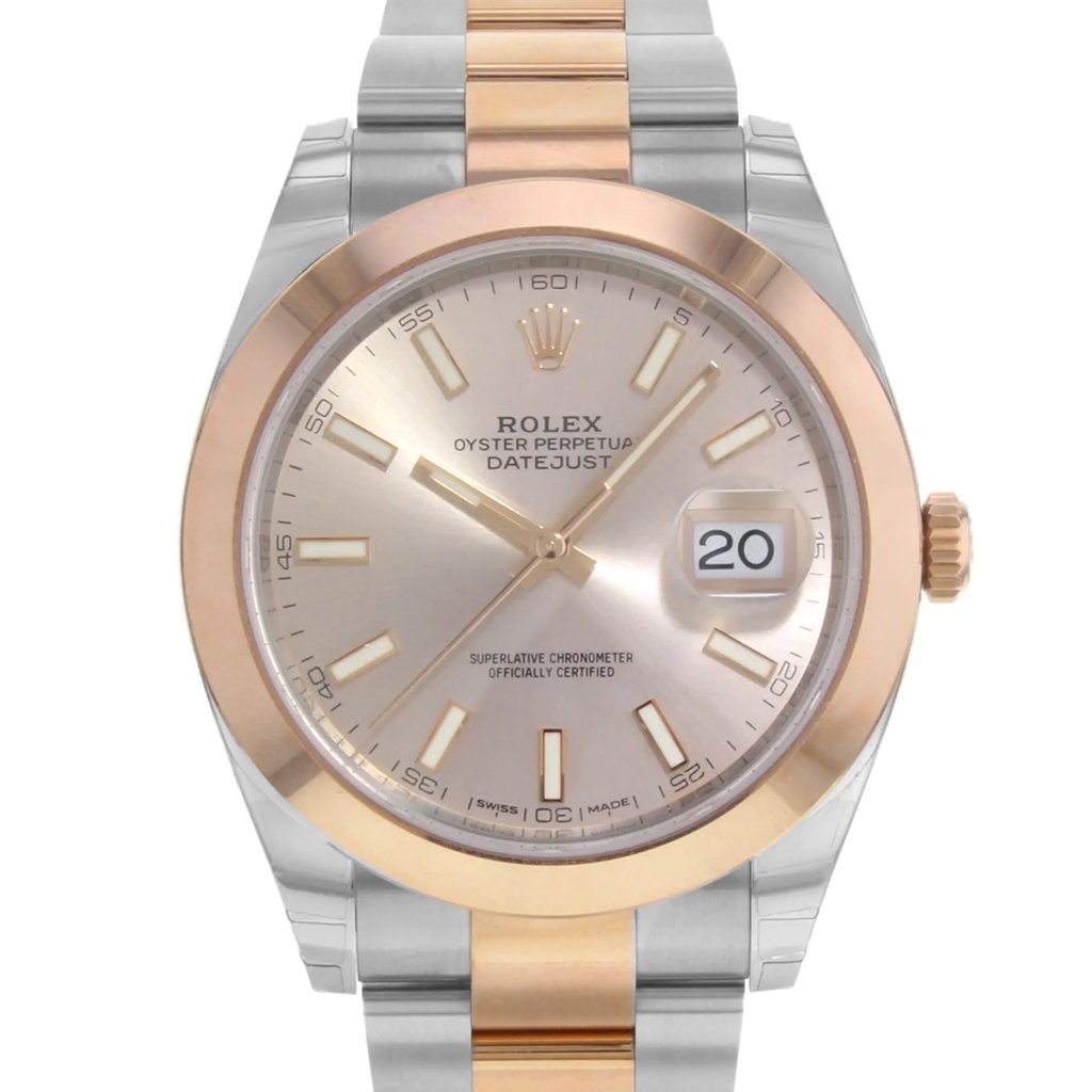 Up Close Front Facing Picture Of Rolex 126301 Stainless Steel Watch Pre Owned Condition
