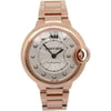 Front Full View Of Cartier WE902062 Rose Gold Watch Pre Owned Condition Good