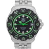Up Close Front Facing Picture Of TAG Heuer 375.513 Stainless Steel Watch Pre Owned Condition