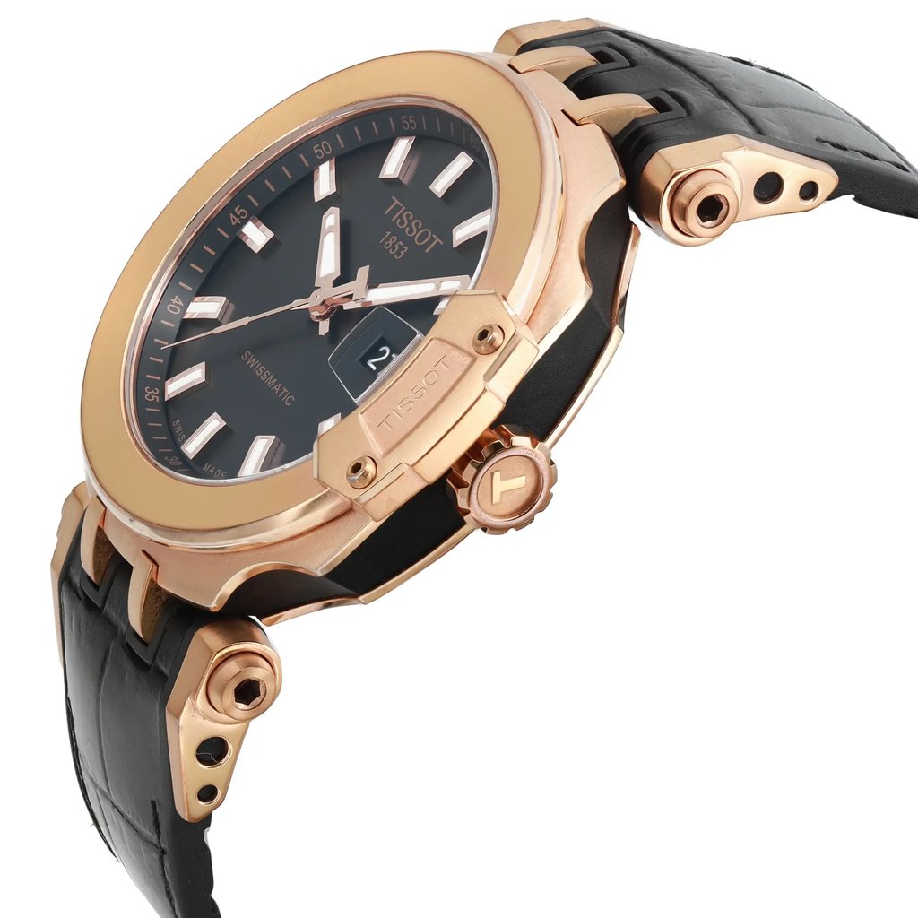 View Of Crown Facing Side Of Tissot T115.407.37.051.00 Stainless Steel Watch Pre Owned Condition
