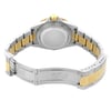 Back View Of {Caseback} Back Case And Open Stainless and Solid Gold Band Of Rolex 16613T Watch Pre Owned Condition