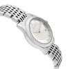 View Of Opposite Crown Facing Side Of Gucci YA126501 Stainless Steel Watch Pre Owned Condition