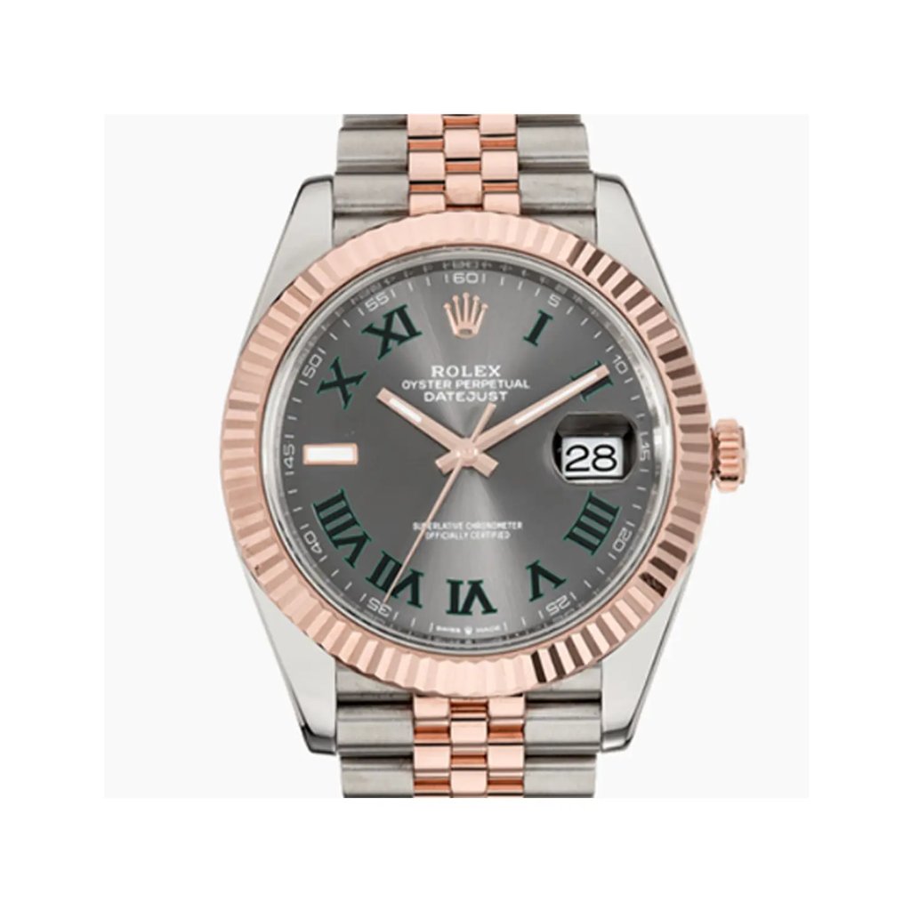 Up Close Front Facing Picture Of Rolex 126331 Stainless Steel Watch Pre Owned Condition