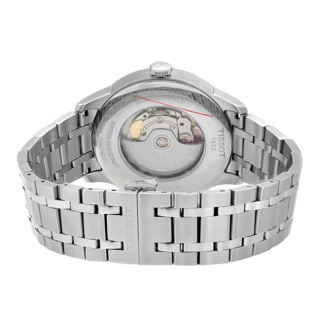 Back View Of Exhibition Back Case And Closed Stainless Steel Band Of Tissot T099.407.11.033.00 Watch Display Model Condition