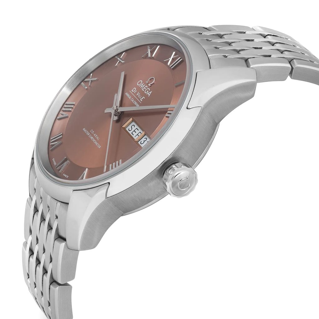 View Of Crown Facing Side Of OMEGA 433.10.41.22.10.001 Stainless Steel Watch Pre Owned Condition
